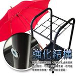 GS MALL 台灣製造 9格圓弧鐵管雨傘架 傘桶 置物傘架 收納傘架 傘架 落地傘架 瀝水傘架 9格傘架, , large