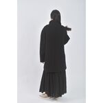 (XL) agnes b長版大衣黑色外套二手衣, , large