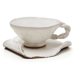 [豐名日本餐具] 咖啡杯組 白雲 (手作) / C00CS1-119, , large