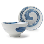 [豐名日本餐具] 5.0和井 藍漩白 / H64-5WW, , large