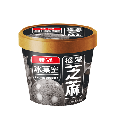 桂冠冰室極濃芝麻冰淇淋(每杯90g)