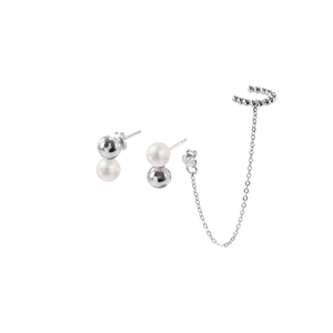 Bubble pearl earrings