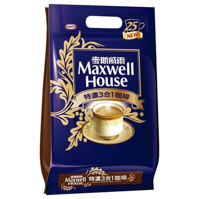 麥斯威爾特濃咖啡3合1經濟包13gx25