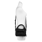 LONGCHAMP 3D XS Logo 壓印小牛皮迷你二用包/黑色, , large