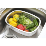 Stainless steel vegetable and fruit drain basket, , large