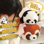 【啾愛你】雙面翻轉變身浣熊熊貓 25cm, , large