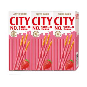 City No.1 Strawberry Biscuit Stick