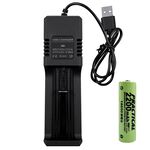 PRACTICAL PCA-005 USB Smart Lithium Battery Single Slot Charger with battery and other battery protection designs, , large