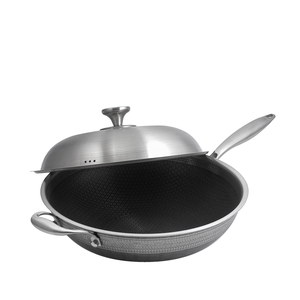 瑪露塔316不鏽鋼陶晶三代不沾炒鍋-34cm-單柄-1支