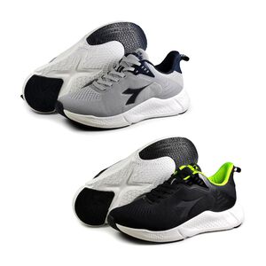 DIADORA迪亞多那 輕量專業慢跑鞋 男運動鞋 男鞋 寬楦 高腳背 反光 透氣 TPU 康特杯 回彈 緩震鞋墊 灰 黑