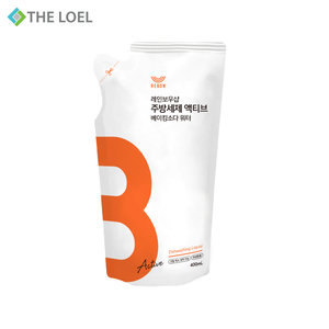 〔得來亞〕THE LOEL 抗菌濃縮天然洗潔精(補充裝) 400ml  (1入 / 3入) / 適用於適用於嬰兒奶瓶及餐具、水果蔬菜清洗等 / 韓國製造