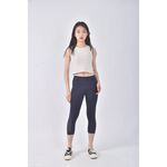 (S) adidas高腰運動質感瑜珈藍色長褲二手衣, , large