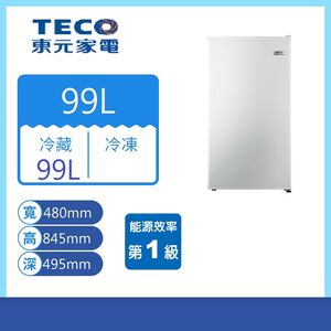 【一級節能】東元R1091W單門冰箱99公升