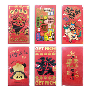 FV2 馬上暴富燙金 紅包袋 6張圖/袋 A/F-0800041