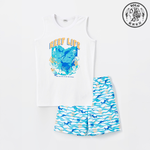 【SOLO Vintage】LCW Boys Coral Reef Adventure T-Shirt & Shorts Set Swimwear Made in Turkey 6-7y, , large