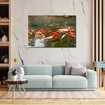 【御畫房】年年有魚 國家一級畫師手繪油畫60×90cm(VF-14), , large