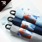 [TDN] Moon Cat  Cooling Auto-Fold Umbrella – Instant Close Umbrella (B7433C) –Sky Blue, , large