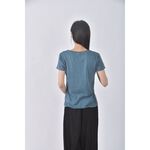 (S) lativ棉質純棉藍色短袖上衣二手衣, , large