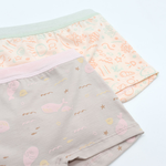 minihope美好的親子生活-沉靜海洋女童四角褲(2件組E)-M, , large