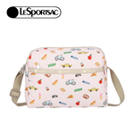 Lesportsac Daniella Crossbody 拉鍊斜背包 側背包 通勤隨身包 送禮 禮物 推薦 女包(紐約城市插畫), , large