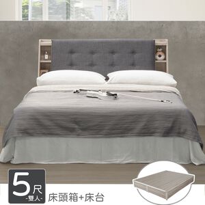【Homelike】 喜家居雙人5尺收納床台組(2043)