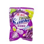 [義美]義美果汁脆皮軟糖(葡萄口味)108克(三角包裝), , large