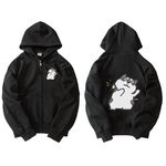JZ TEE Cat & Husky - Boba Attack Hoodie, , large