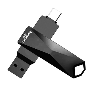 [FANXIANG] Android mobile phone flash drive Type-C + USB3.2 dual-head for mobile phone and computer, maximum reading speed 400MB/s, 5-year warranty, suitable for Apple 15/16 F379pro-128GB