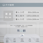 ［熊棉］銀離子活力床墊｜3尺｜, , large