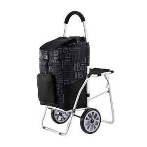 Single wheeled shopping cart