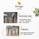【Hampton 漢汀堡】傲德餐椅-淺灰-2入組, , large