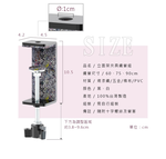  【Y HOUSE】 Tabletop Storage Rack (2 pieces/set) - White Clamp + White Painted 60cm Iron Pipe, , large