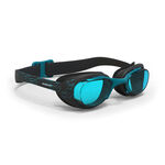 GOGGLES 100 XBASE PRINT L PALM BLUE L, , large