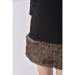 (M) ecru cruise毛毛黑色洋裝二手衣, , large