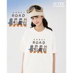 JZ TEE 貓咪-ABBEY ROAD 印花短袖T恤, , large