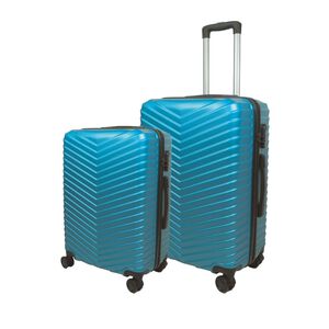 驛森町24吋+28吋ABS旅行箱組-藍