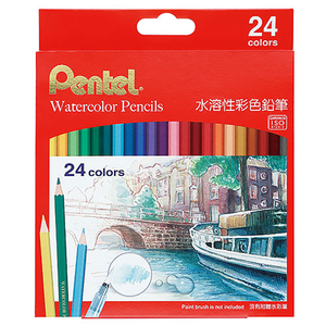 【龍品文創】飛龍 Pentel  水溶性紙盒色鉛筆 CB9-24TW