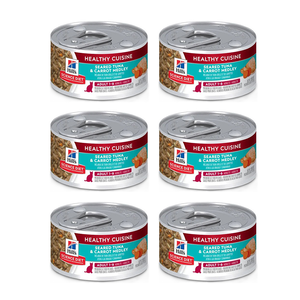 【Hills 希爾思】成貓香煎鮪魚燴胡蘿蔔健康美饌主食罐 79gX6罐/盒(10443)