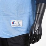 Champion 男 七分袖 上衣 棒球T恤 美規 斜肩 拼接 棉質 舒適 穿搭 藏青 [T137-FA109], , large