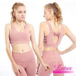 【LOTUS】胡桃鉗芭蕾扭結運動內衣-玫瑰奶茶, , large