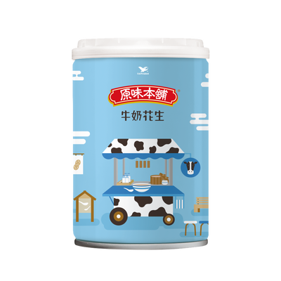 原味本舖牛奶花生CAN255g