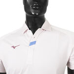 Mizuno 男 短袖 POLO衫 運動 休閒 抗紫外線 抗菌 彈性 舒適 美津濃 燕麥白 [32TAB01602], , large