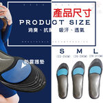 GS MALL 台灣製造 足弓型鞋墊 透氣鞋墊 足弓鞋墊 除臭鞋墊 除臭鞋墊 抗菌鞋墊 除臭 POLIYOU 透氣鞋墊, , large