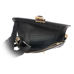 MARC JACOBS THE J MARC 平滑牛皮翻蓋迷你二用包/黑色, , large