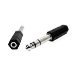 THMC 1139 (兩個一組) 立體聲 3.5mm(母)轉6.3mm(公)音源轉接頭 小轉大【敦煌樂器】, , large