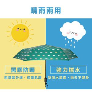 【周周生活】雨傘 現貨 自動傘 輕收省力 折疊傘 兒童雨傘 貓咪 兒童自動傘 陽傘 遮陽傘 雨傘袋  晴雨傘 快速出貨