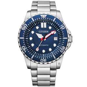 CITIZEN 星辰 大三針運動機械錶-藍/43mm NJ0121-89L