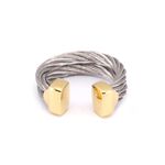 CHARRIOL 夏利豪 CELTIC 雙層鋼索耳骨夾 03-104-1280-0, , large