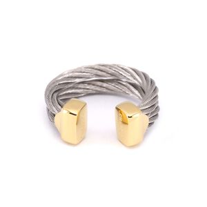 CHARRIOL 夏利豪 CELTIC 雙層鋼索耳骨夾 03-104-1280-0