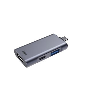 INTOPIC 三合一Type-C多功能轉接器-灰